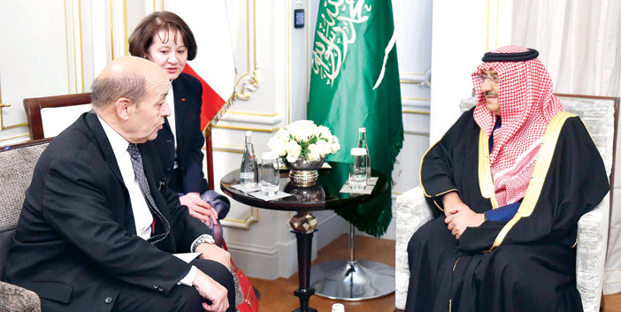 خلال لقاء في باريس تناول العلاقات الثنائية 