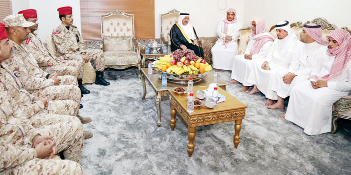  سموه خلال العزاء