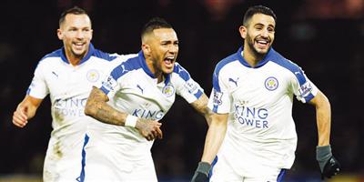 الجزائري «محرز» يقود ليستر سيتي للابتعاد بصدارة الدوري الإنجليزي 