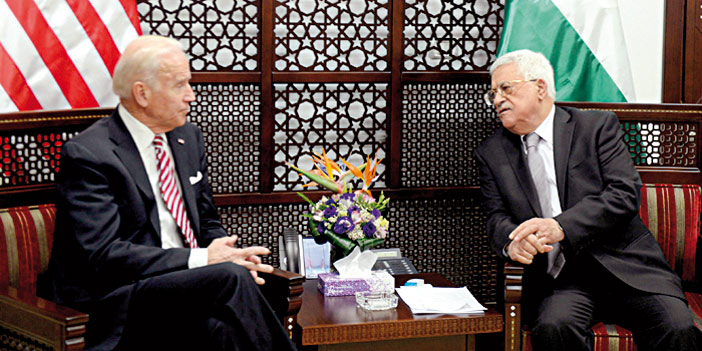  الرئيس عباس مع بايدن