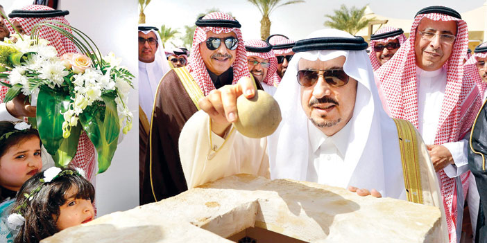 خلال افتتاحه المرحلة الأولى من المشروع.. الأمير فيصل بن بندر: 