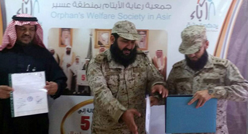  أثناء توقيع اتفاقية الشراكة مع الجيش السعودي