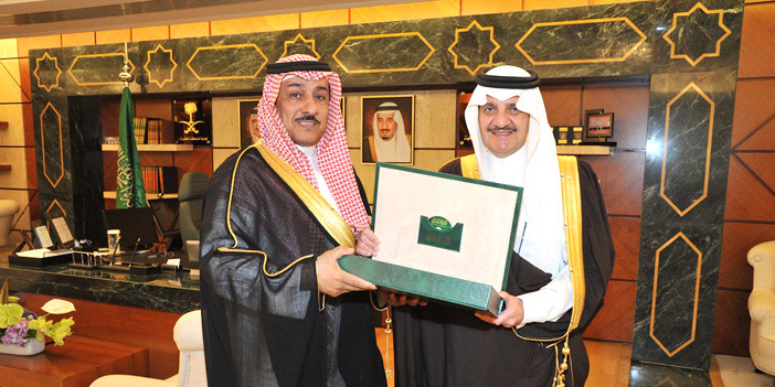  الأمير سعود بن نايف والبدراني خلال اللقاء