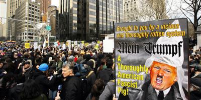 تظاهرات ضد ترامب في نيويورك وأريزونا   