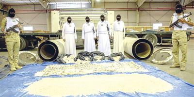 إحباط محاولتين لتهريب (7.846.550) قرص إمفيتامين مخدراً تم إخفاؤها بأسلوب احترافي 