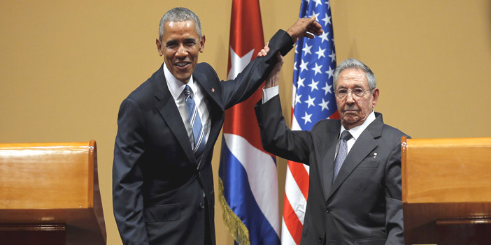  كاسترو يشيد بمبادرة أوباما لإنهاء القطيعة خلال المؤتمر الصحفي في هافانا أمس