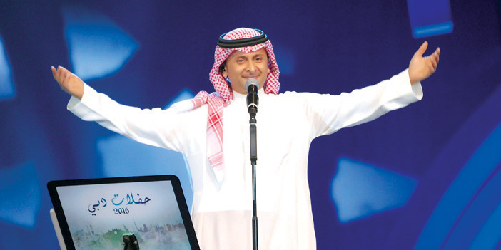  عبد المجيد عبد الله خلال حفلته في دبي