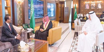 ولي العهد يتسلم رسالة لخادم الحرمين من رئيس وزراء أثيوبيا 