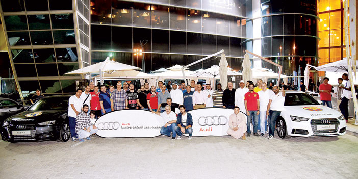  صورة جماعية من حفل إطلاق الجيل الجديد من «Audi A4»