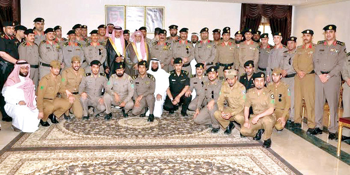  الشيخ بن حميد واللواء الزهراني والقيادات الأمنية