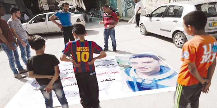  ملصق لمنفذ العملية الانتحارية عبدالحميد أبو سرور في بيت لحم