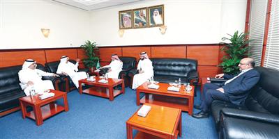 رئيس الشركة العربية للتعهدات الفنية يزور «الجزيرة» 