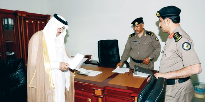  محافظ ضرماء أثناء جولته التفقدية