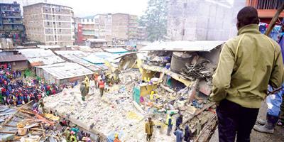 14 قتيلاً في انهيار مبنى وأمطار غزيرة في العاصمة الكينية نيروبي   