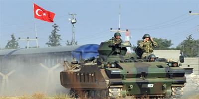 الجيش التركي يقصف أهدافاً لداعش بسوريا 