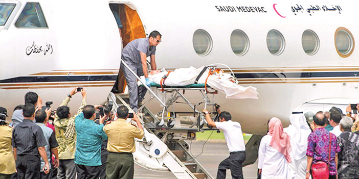   المصابة الإندونيسية خلال الإخلاء