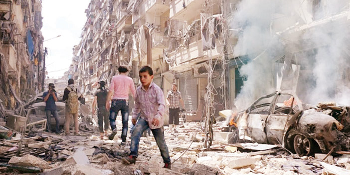   آثار ما فعله طيران الأسد بحلب