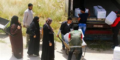 الحملة السعودية توزع 1014 سلة للاجئين السوريين في الأردن 