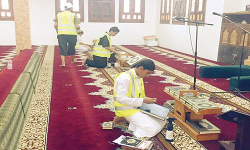  تنظيف المساجد والمرافق العامة برغبة