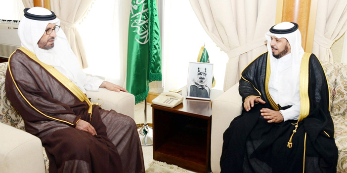   الأمير سعود خلال استقبال م. الشدوخي