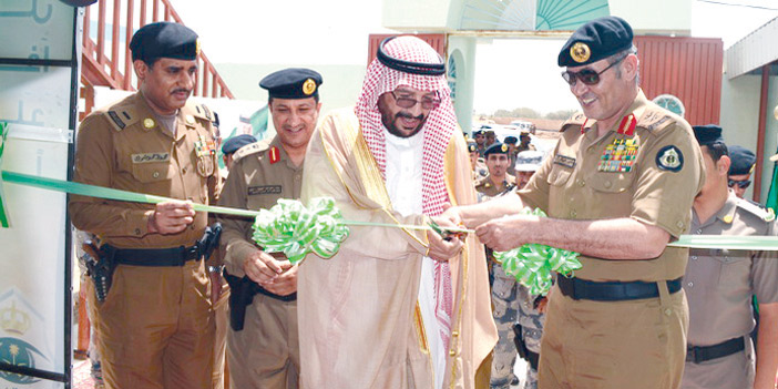  الدويسي والمويشير يفتتحان مخفر شرطة مركز القفل