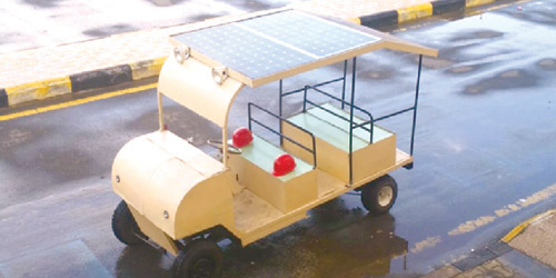   المركبة تسير بالطاقة الشمسية