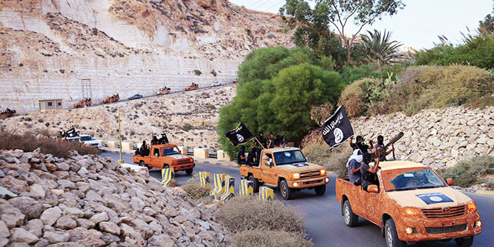   عناصر تنظيم داعش الإرهابي في مصراتة الليبية