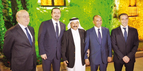   لقطتان من احتفال السفير السعودي في لبنان