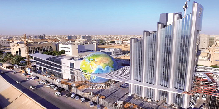  مبنى وكالة الأنباء السعودية الجديد والذي يظهر بتصميم مبتكر يحاكي موجات البث