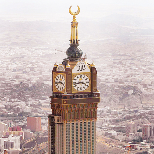 انضمام ساعة مكة المكرمة لشبكة التوقيت العالمي 