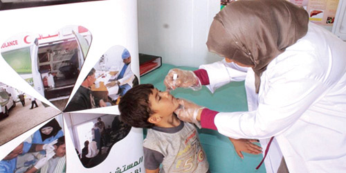 تطعيم 179 لاجئاً سورياً بمخيم الزعتري 