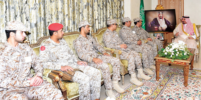  جانب من استقبال سمو قائدي الألوية