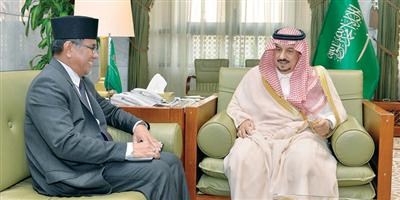 أمير منطقة الرياض يستقبل سفير سلطنة بروناي دار السلام لدى المملكة 