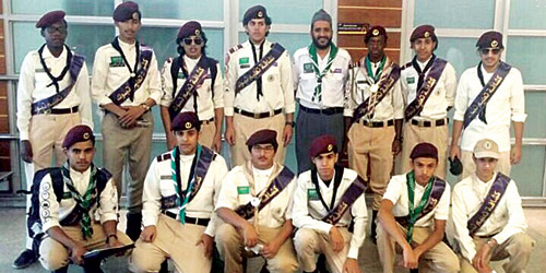  وفد كشافة تبوك المشارك في خدمة المعتمرين