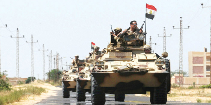  عناصر من الجيش المصري في منطقة العريش