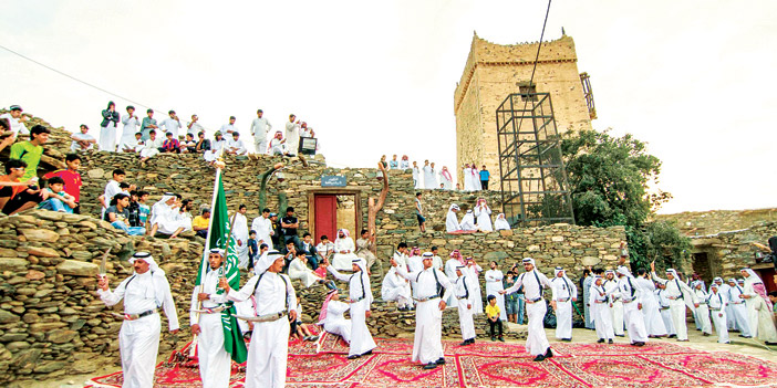  من احتفالات العيد في محافظة القرى بالباحة