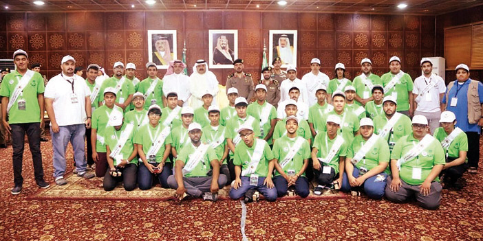  اللواء الطالب والشباب المشاركون في البرنامج التوعوي