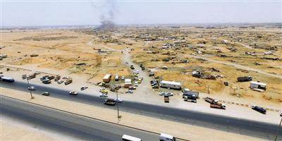 أمانة منطقة الرياض تبدأ عمليات إزالة سوق الإبل العشوائية في الجنادرية 