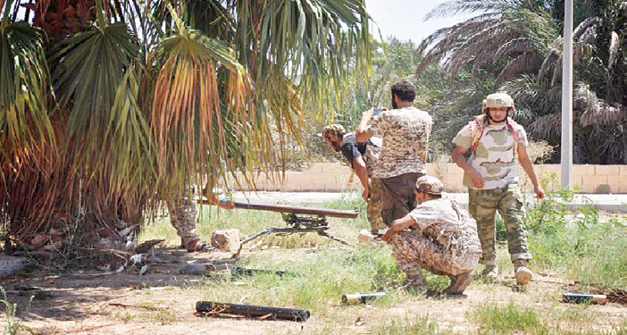  قوات البنيان المرصوص الليبية تشتبك مع داعش في سرت