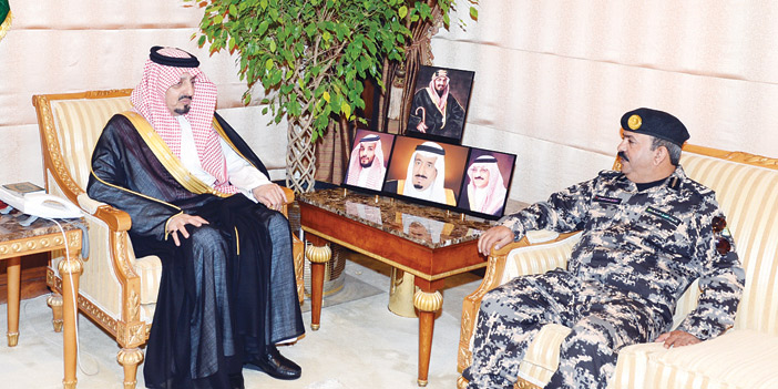  الأمير فيصل بن خالد مستقبلاً العميد الفهادي