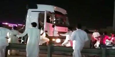 شرطة الرياض توضح حقيقة تهور «قائد الشاحنة» 