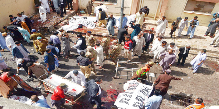   انفجار أمام مستشفى كويتا بباكستان استهدف تجمع صحافيين ومحامين