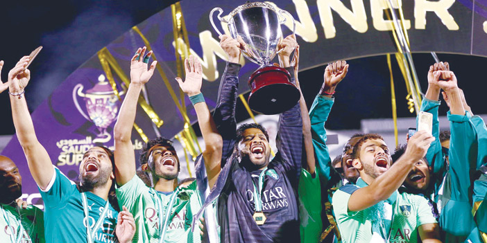  لقطة من تتويج الأهلي بكأس السوبر