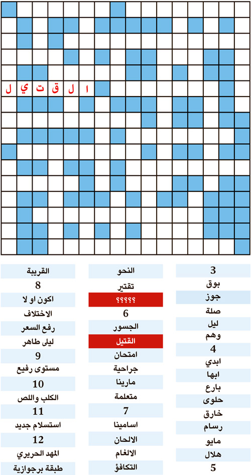 الكلمة المفقودة 