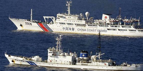 سفن صينية تقترب من جزر متنازع عليها مع اليابان 