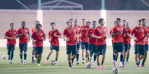   من تدريب الشباب أمس