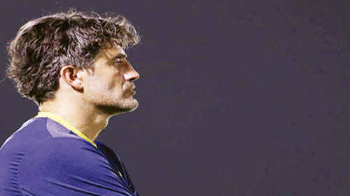  الكرواتي ماميتش في تدريب النصر أمس