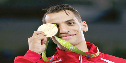  بطل التايكواندو أحمد أبو غوش