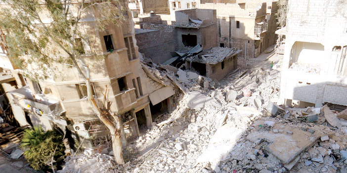  الدمار الذي خلّفه قصف طائرات الأسد المتكرر لأحياء حلب