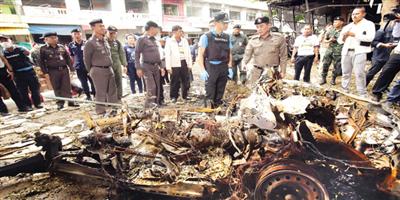 قتيل و 30 جريحاً في انفجار مفخختين جنوب تايلند 